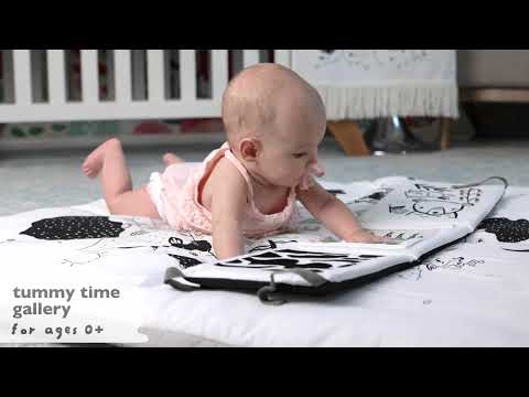 Baby Tummy Time Gallery with Mirror Gift Set