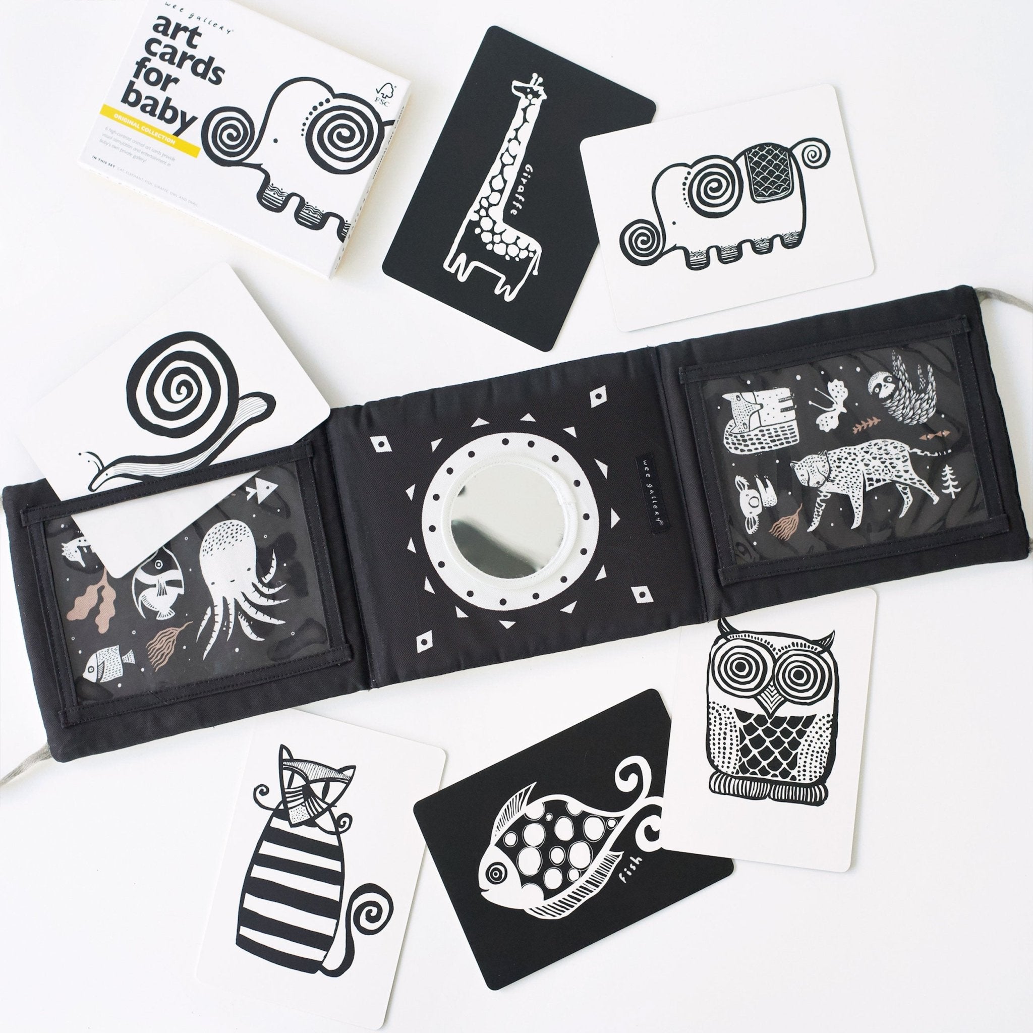 Baby Tummy Time Gallery with Mirror Bundle